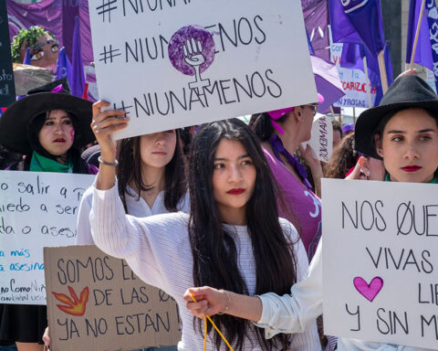Manifestantes 8 de marzo, Ciudad de México, Día Internacional de la Mujer